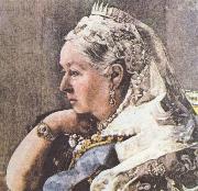 unknow artist den aldrade drottningen som vi ar vana att se henne France oil painting reproduction